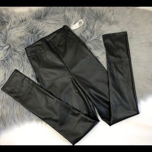 Black F21 Faux Leather Pant